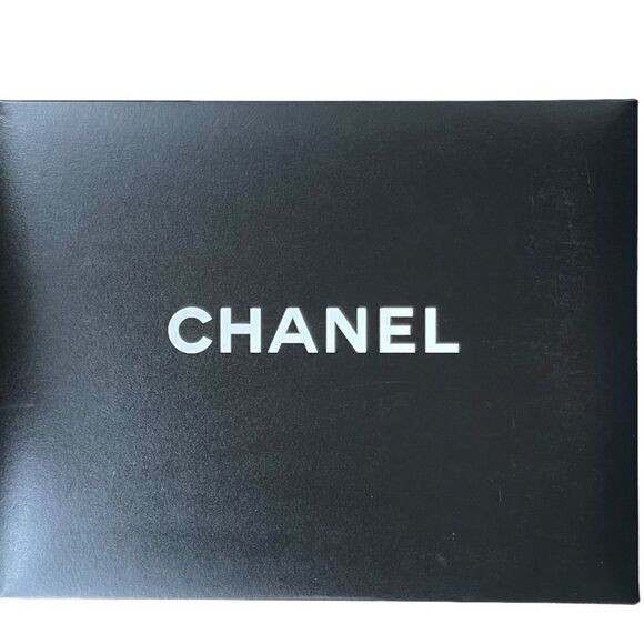 Chanel Large Iridescent Accordion Shopper Tote Handbag Calfskin Logo Silver - Picture 8 of 13